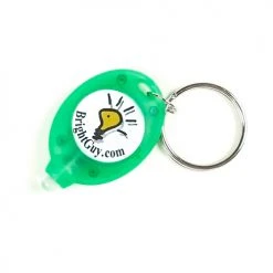 BrightGuy Keychain LED Flashlight | Includes Split Ring And Batteries