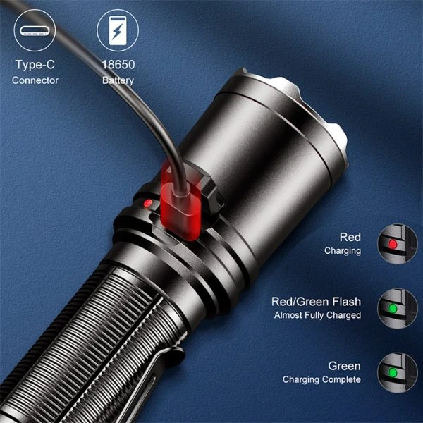 Boating Flashlights Klarus XT11R Compact Tactical Flashlight | 1300 Lumens - Image 5