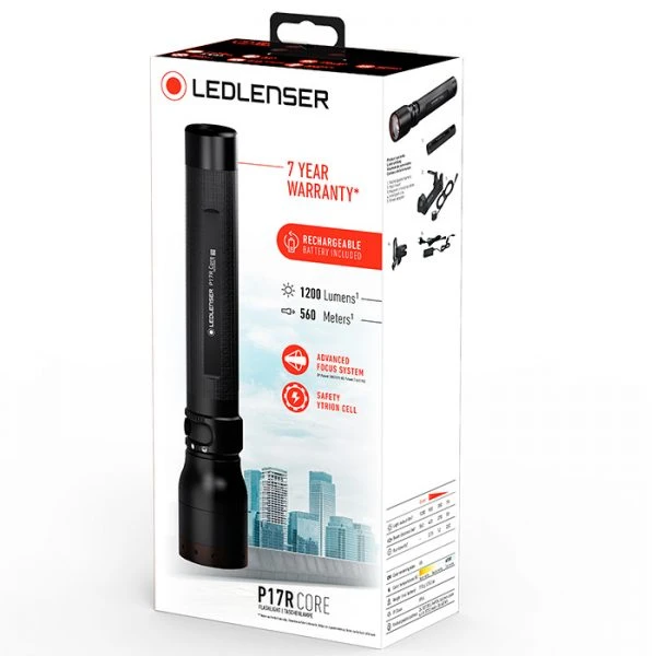 Bright Flashlights LEDLenser P17R Core Rechargeable Flashlight | 1200 Lumens - Image 2