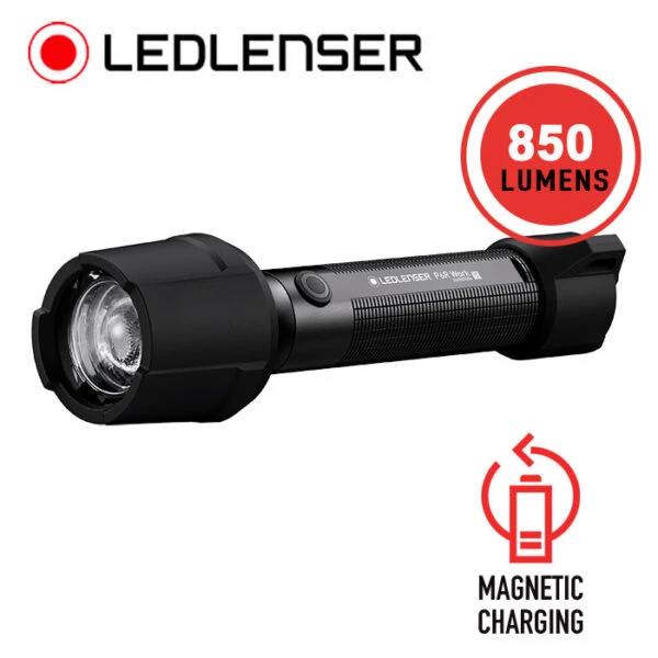 Automotive Repair Flashlights LEDLenser P6R Work Rechargeable Flashlight | 850 Lumens