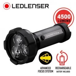 Bright Flashlights LEDLenser P18R Work Rechargeable Flashlight | 4500 Lumens