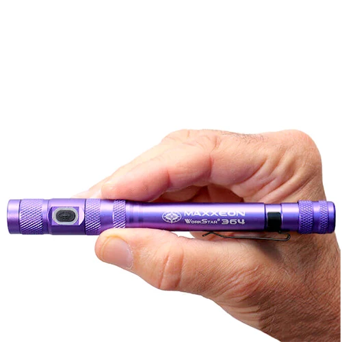 Automotive Repair Flashlights Maxxeon WorkStar® 364 UV Penlight | USB Rechargeable | 395nm - Image 2