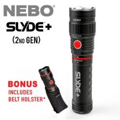 Automotive Repair Flashlights NEBO Slyde Plus 2nd Generation | 400 Lumens | Bonus Belt Holster
