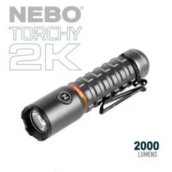 Automotive Repair Flashlights NEBO Torchy 2K Rechargeable Flashlight | 2000 Lumens