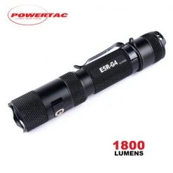 Boating Flashlights Powertac® E5R G4 Rechargeable Flashlight | 1800 Lumens
