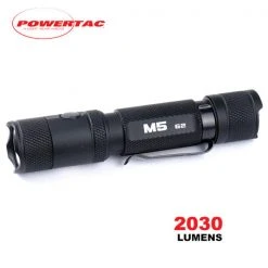 Boating Flashlights Powertac M5 G2 Rechargeable Flashlight | 2,030 Lumens