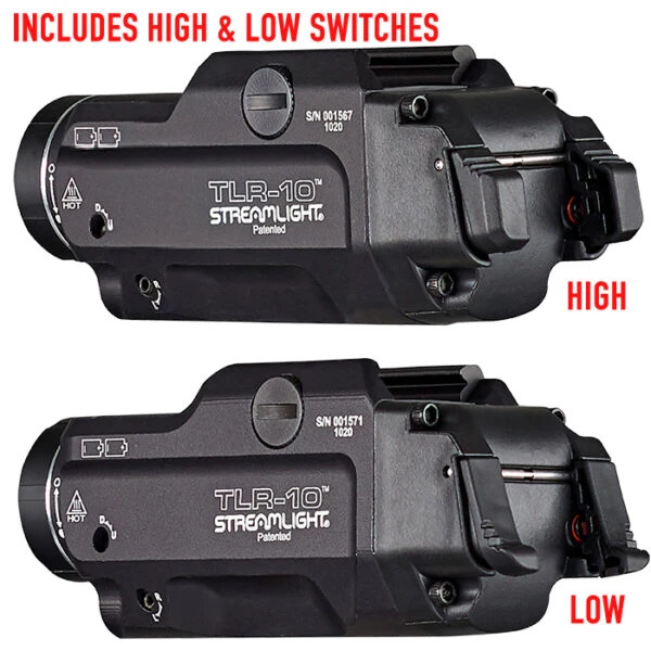 Flashlights Streamlight TLR-10 Low Profile Tactical Weapon Light | 1,000 Lumens - Image 2